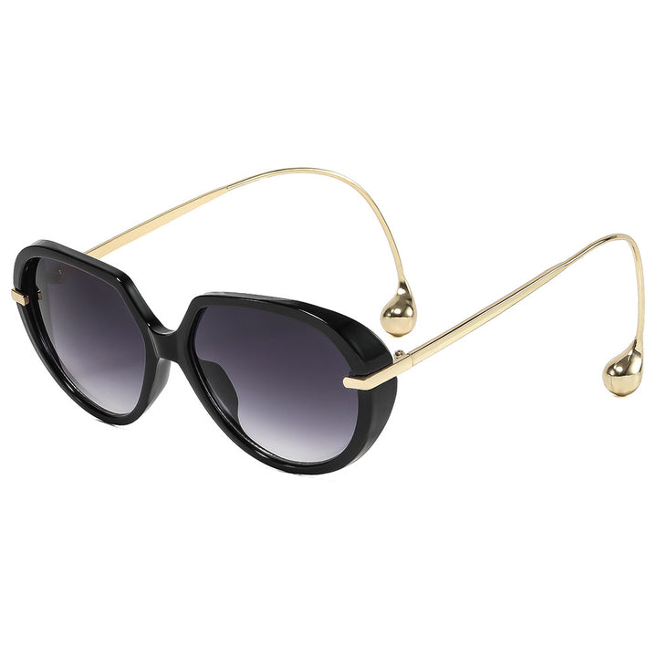 Women's Cat-Eye Sunglasses with Golden Accents and Stylish Frame Stornfield