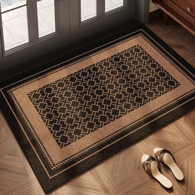 Checkerboard Pattern Welcome Mat Stornfield