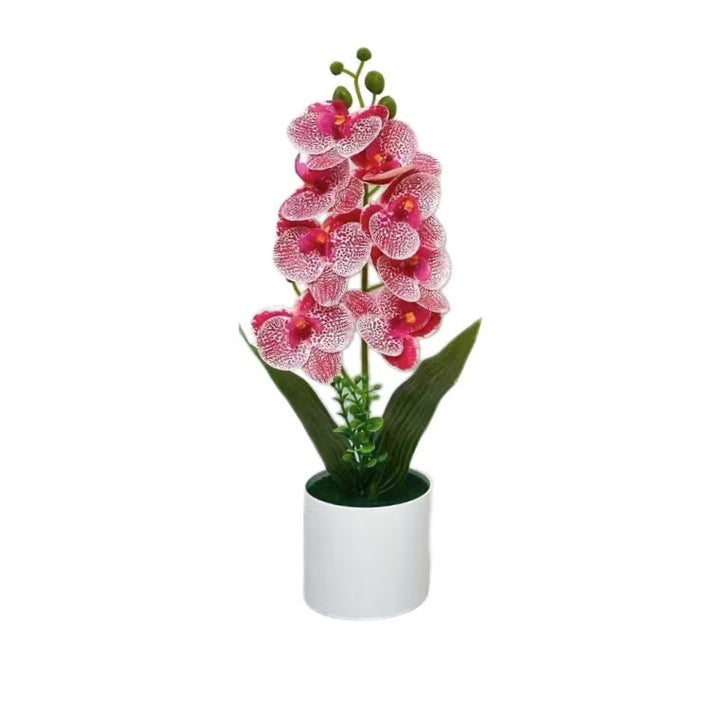 Decorative Artificial Orchid Arrangement for Tabletop Home Decor