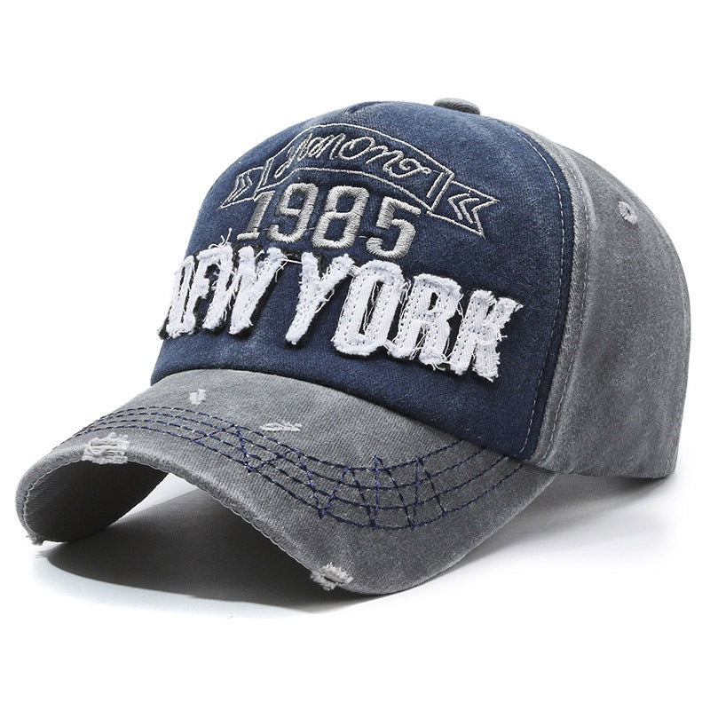 Men's Distressed Cotton Graphic Baseball Cap Stornfield