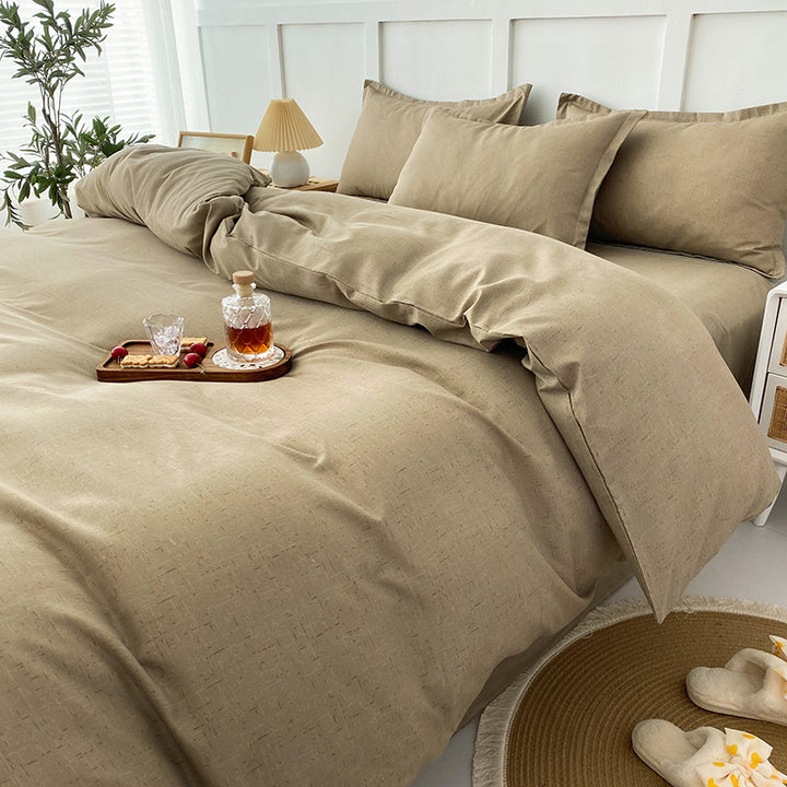 Modern Grid Pattern Comforter Set