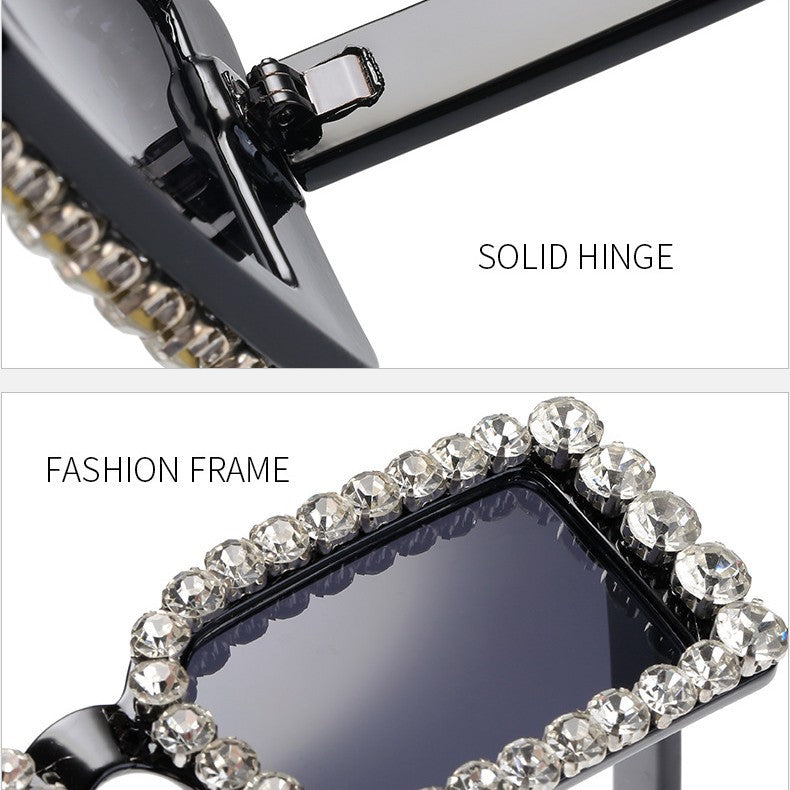 Women's fashionable sunglasses with glittering frame embellishment Stornfield