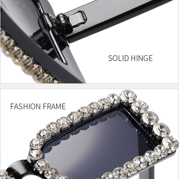 Women's fashionable sunglasses with glittering frame embellishment Stornfield