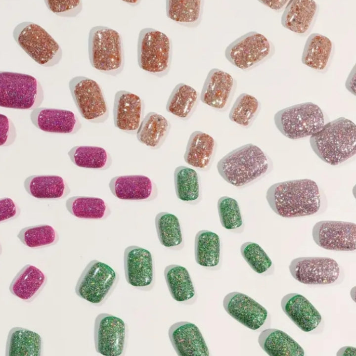 DIY Glitter Press-On Nails Stornfield