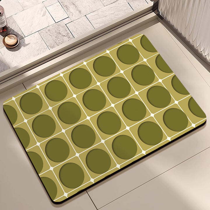 Geometric Pattern Bath Mat Stornfield