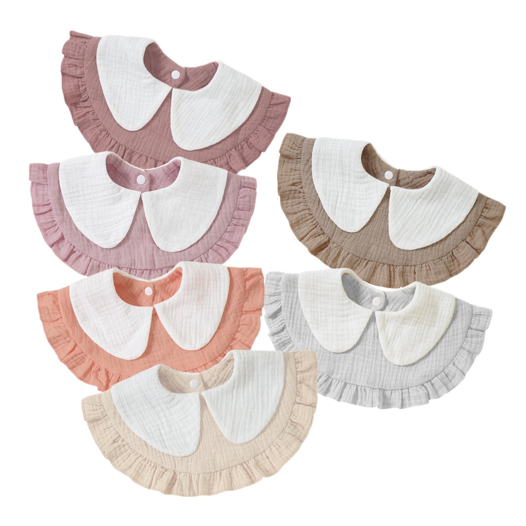 Ruffled Muslin Baby Bib Stornfield