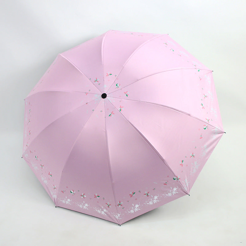 Women's Foldable Umbrella with Floral Patterns Stornfield