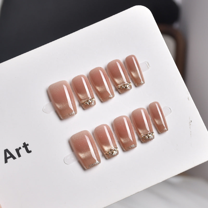 Elegant Glitter Tip Press-On Nail Set Stornfield