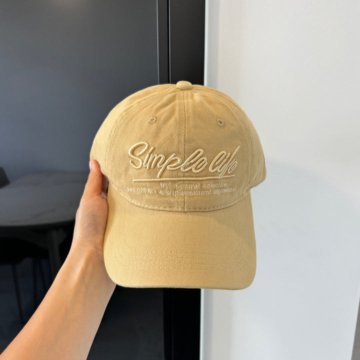 Relaxed Fit Embroidered Denim Cap
