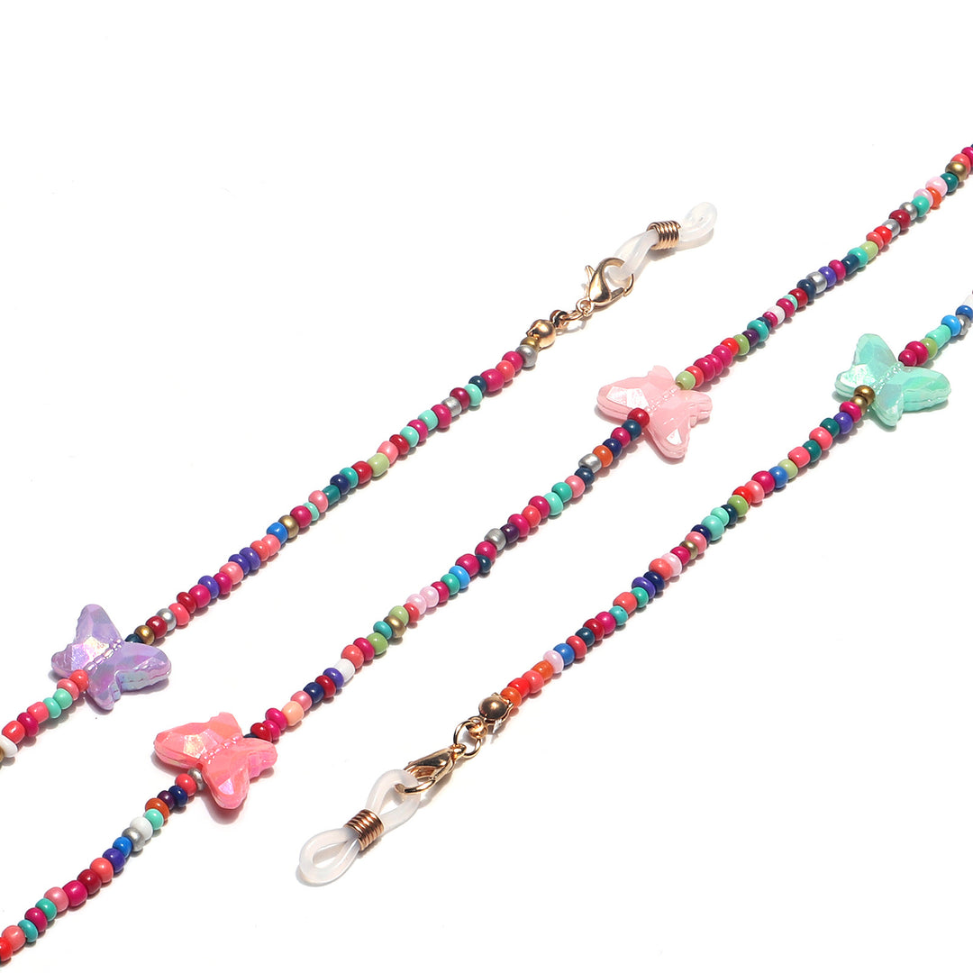 Colorful Floral Beaded Eyewear Holder Stornfield