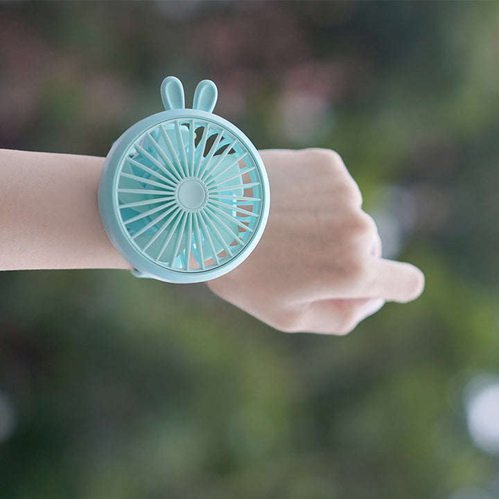 Unisex Portable Hand Fan with Integrated Wristband and Flexible Tilt Stornfield