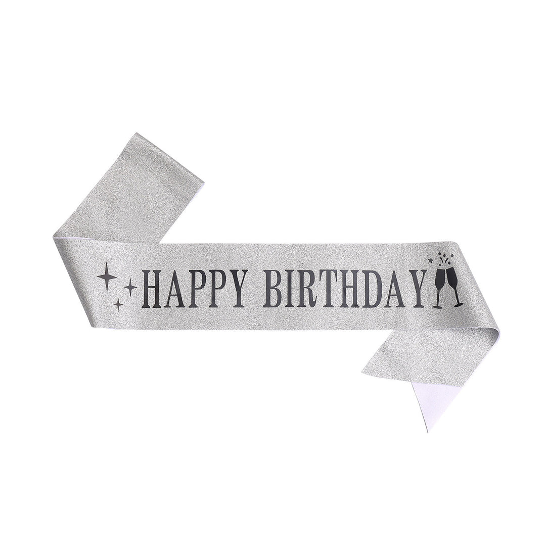Ladies Glitter Headband with "Happy Birthday" Inscription Stornfield