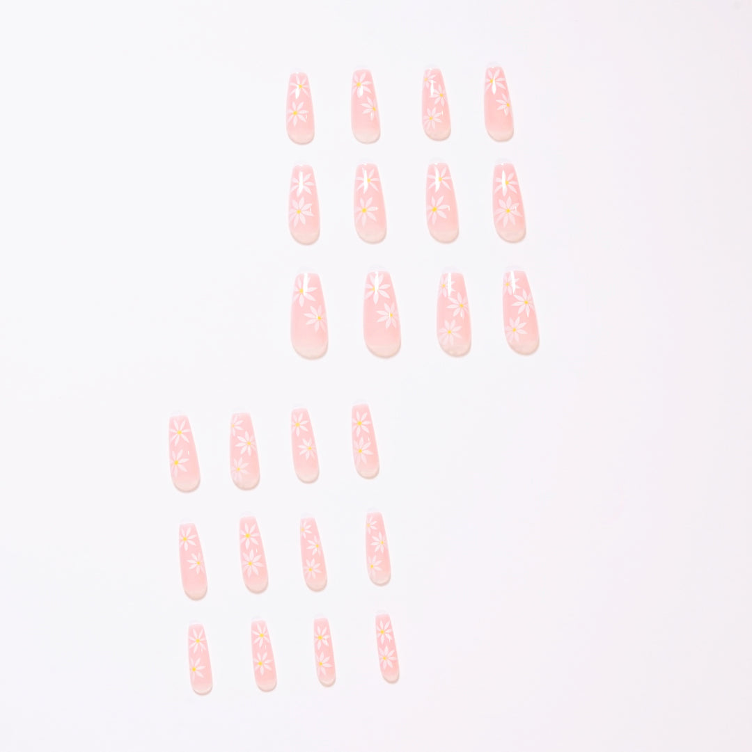 Artistic Nail Extensions with Blooming Accents Stornfield