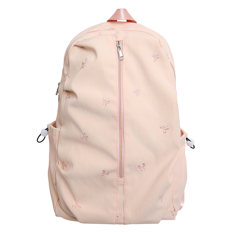 Embroidered Bow Design Backpack Stornfield