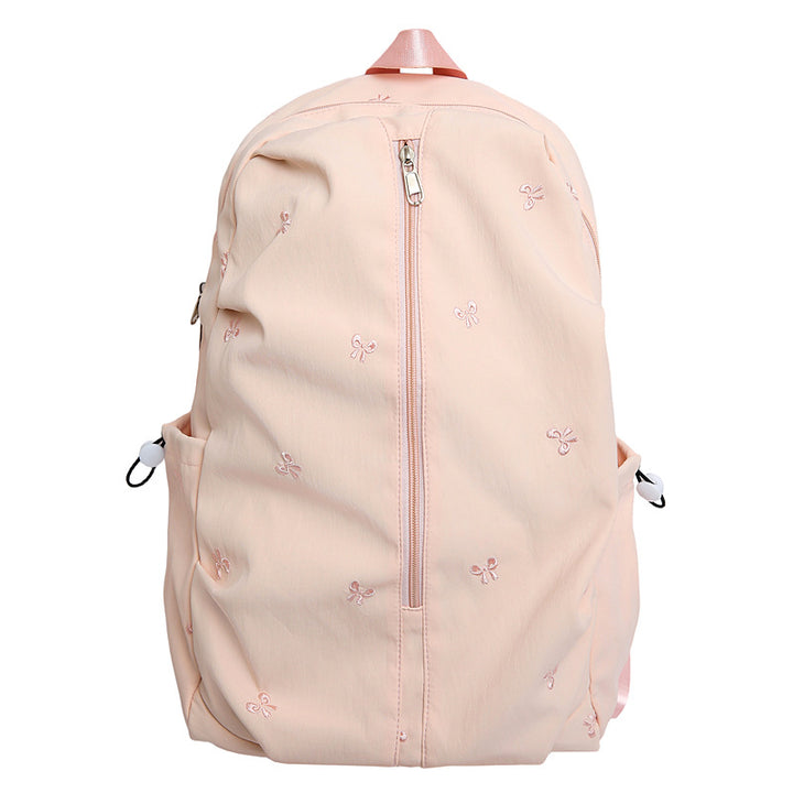 Embroidered Bow Design Backpack Stornfield