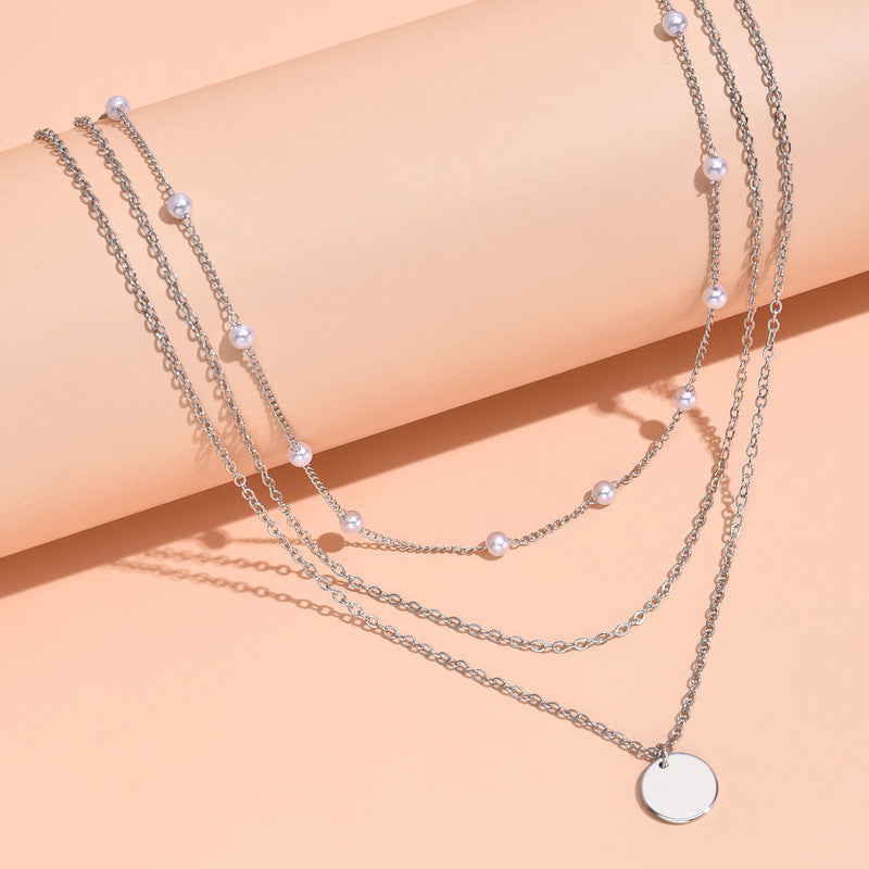 Layered Beaded Chain Necklace Stornfield