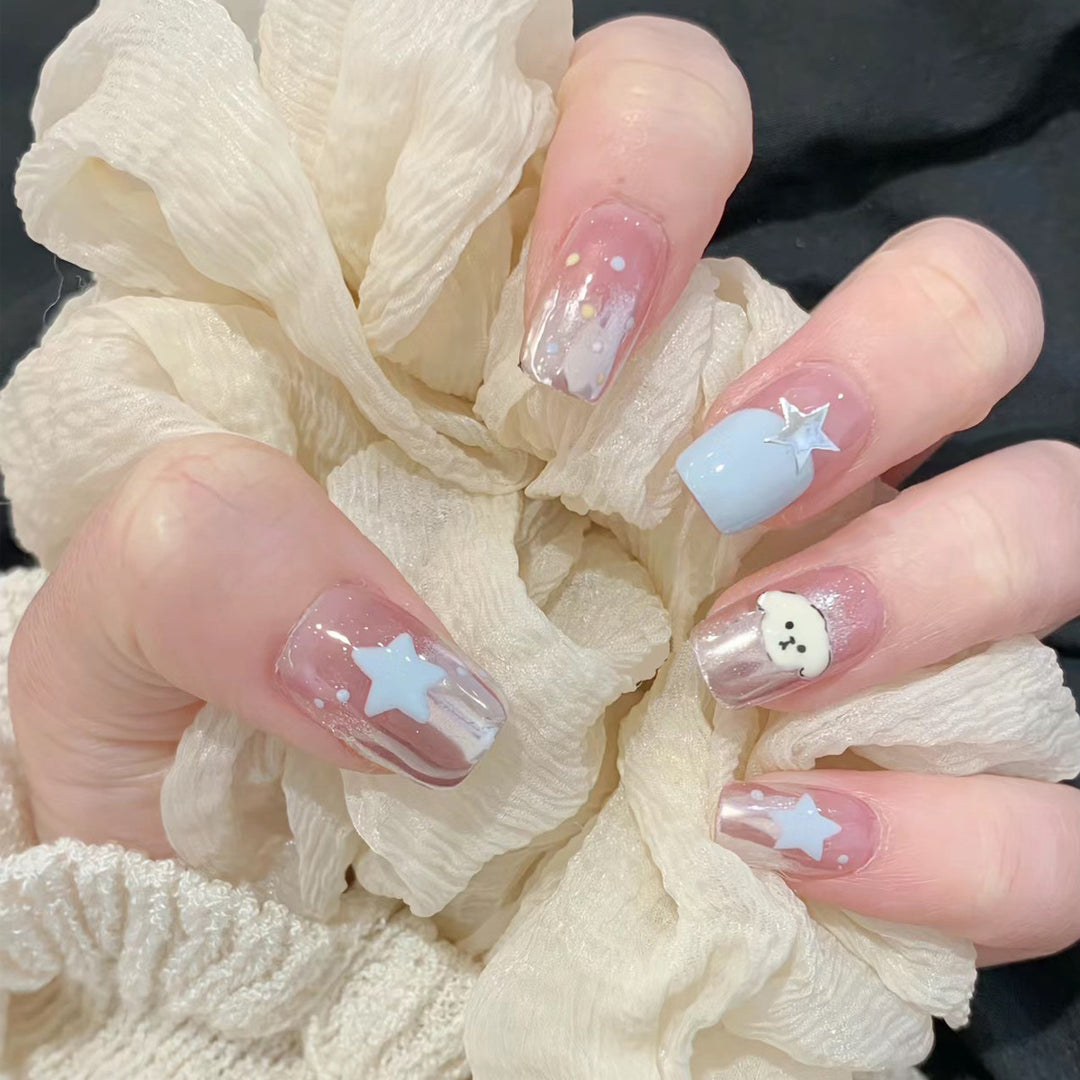 Creative Artistic Press-On Nail Design Stornfield