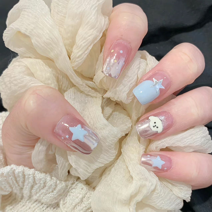 Creative Artistic Press-On Nail Design Stornfield