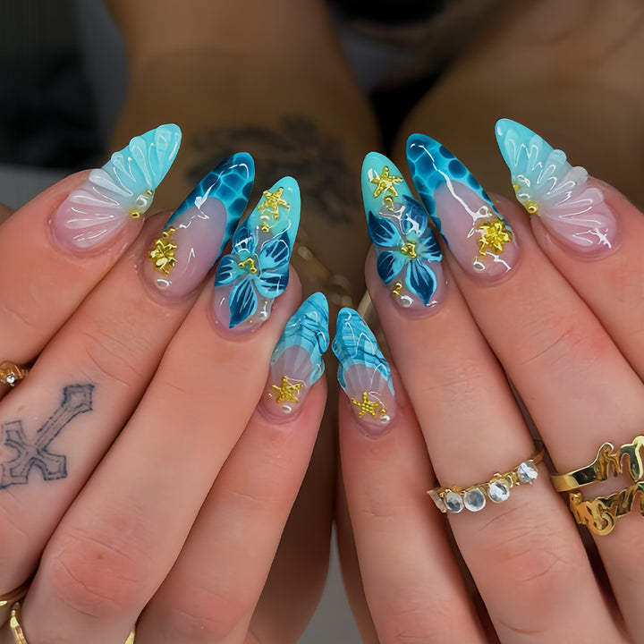 Artistic Long Acrylic Nail Tips Stornfield