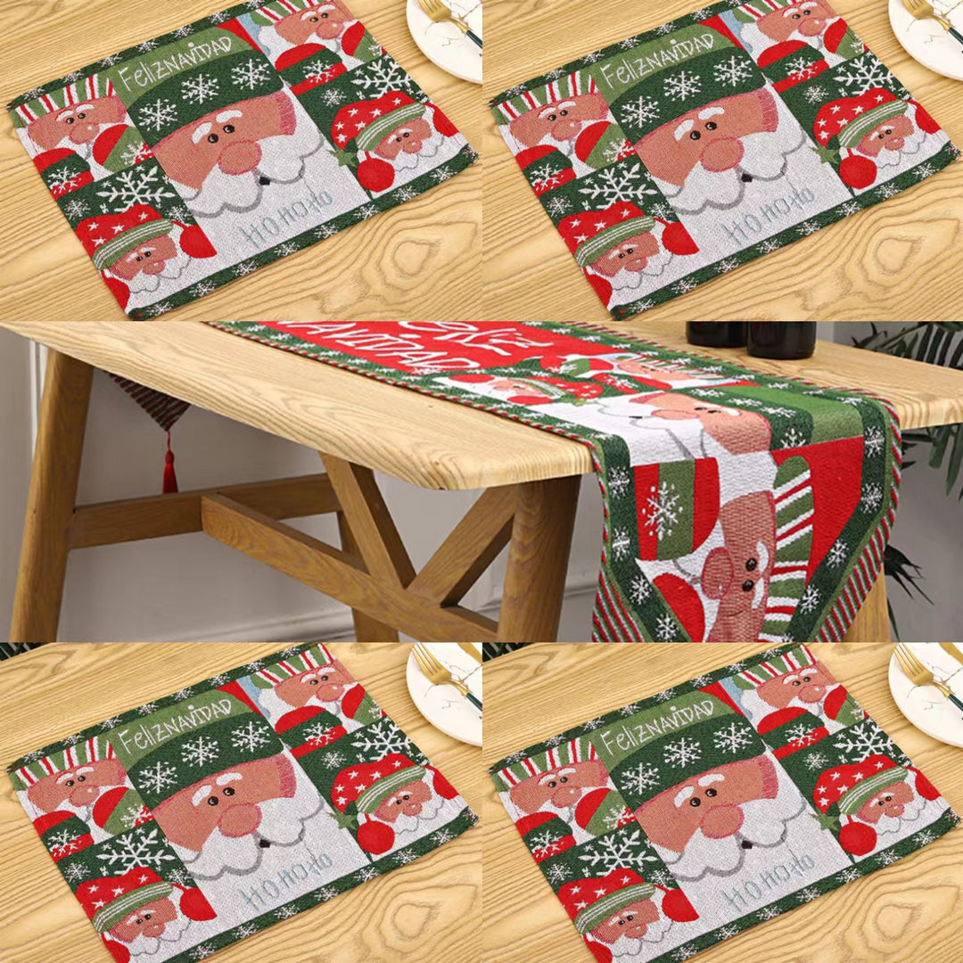 Festive tablecloth with Christmas tree motif Stornfield