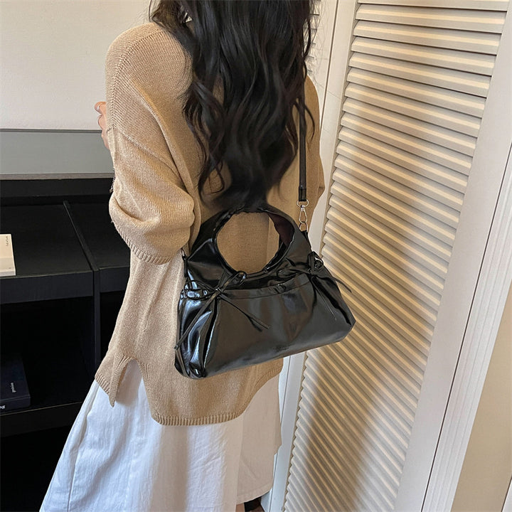 Elegant Faux Leather Mini Backpack