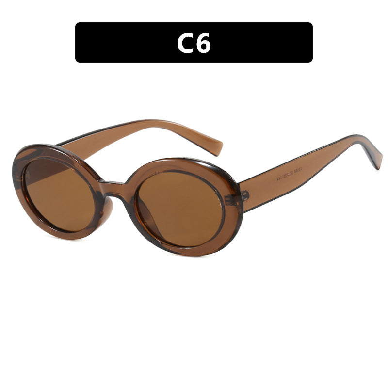 Women's round sunglasses with elegant plastic frame and UV protection Stornfield