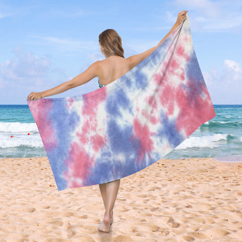 generously cut beach towel with TIE-DYE pattern Stornfield