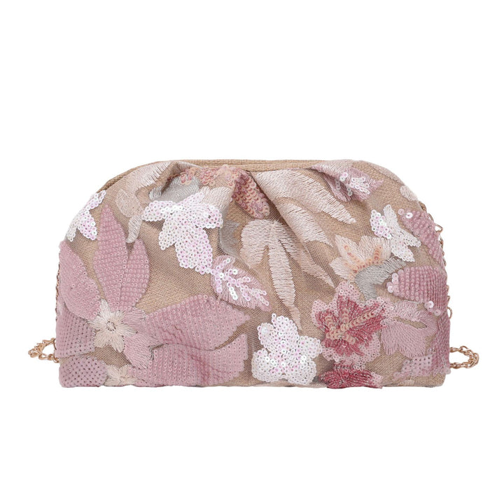 WoElegant Floral Sequin Clutch Bag Stornfield