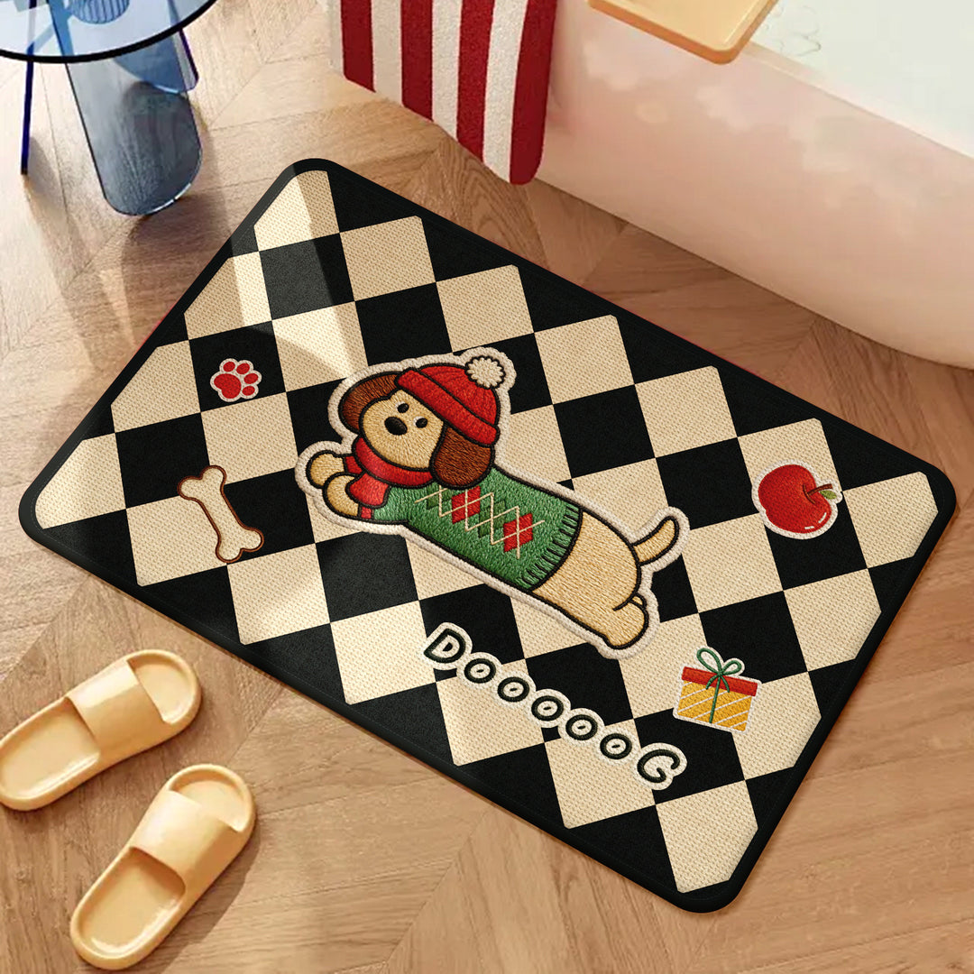 Playful Dog-Themed Bath Mat 1786546445
