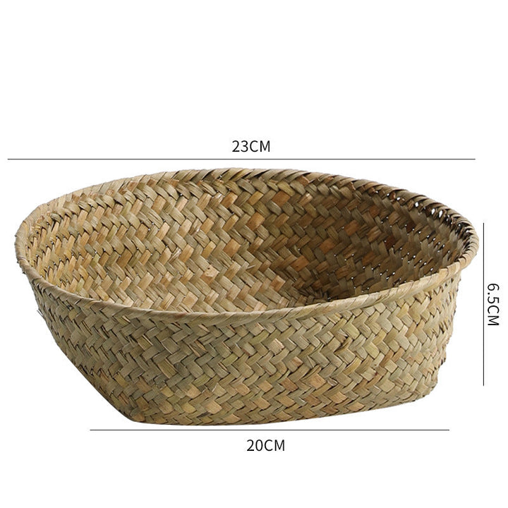 Handmade Natural Fiber Storage Basket Stornfield