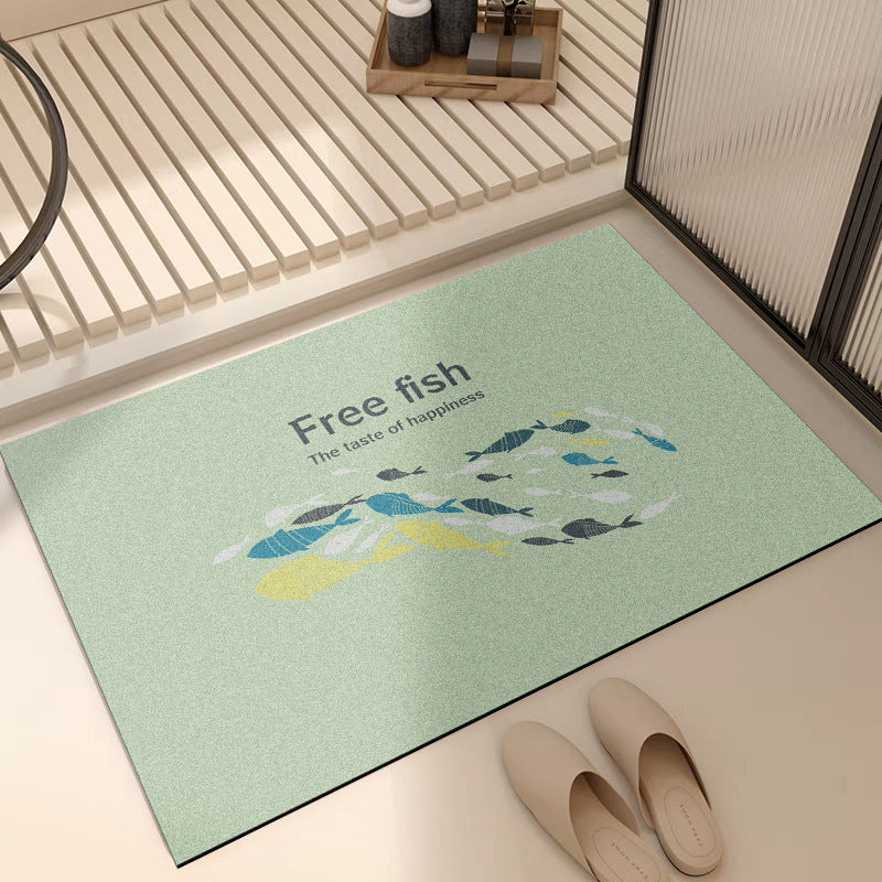 Soft Floral Bath Rug