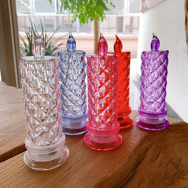 Decorative Crystal LED Flameless Candle Jar Stornfield