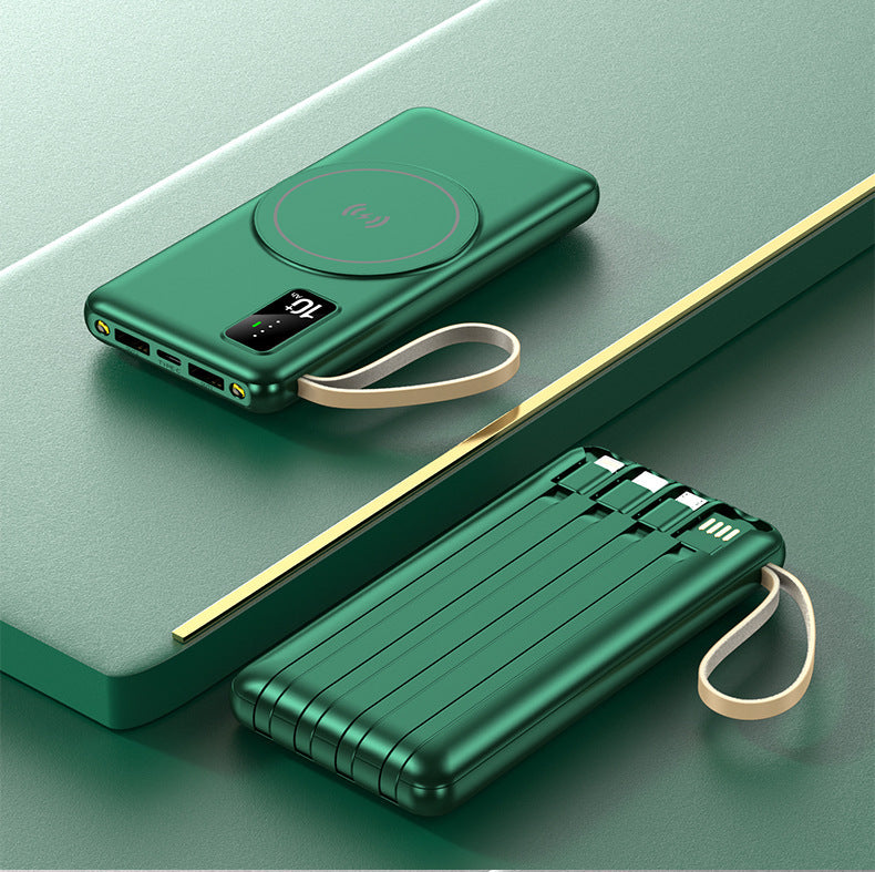 Wireless power bank with innovative induction charging and digital charging display Stornfield