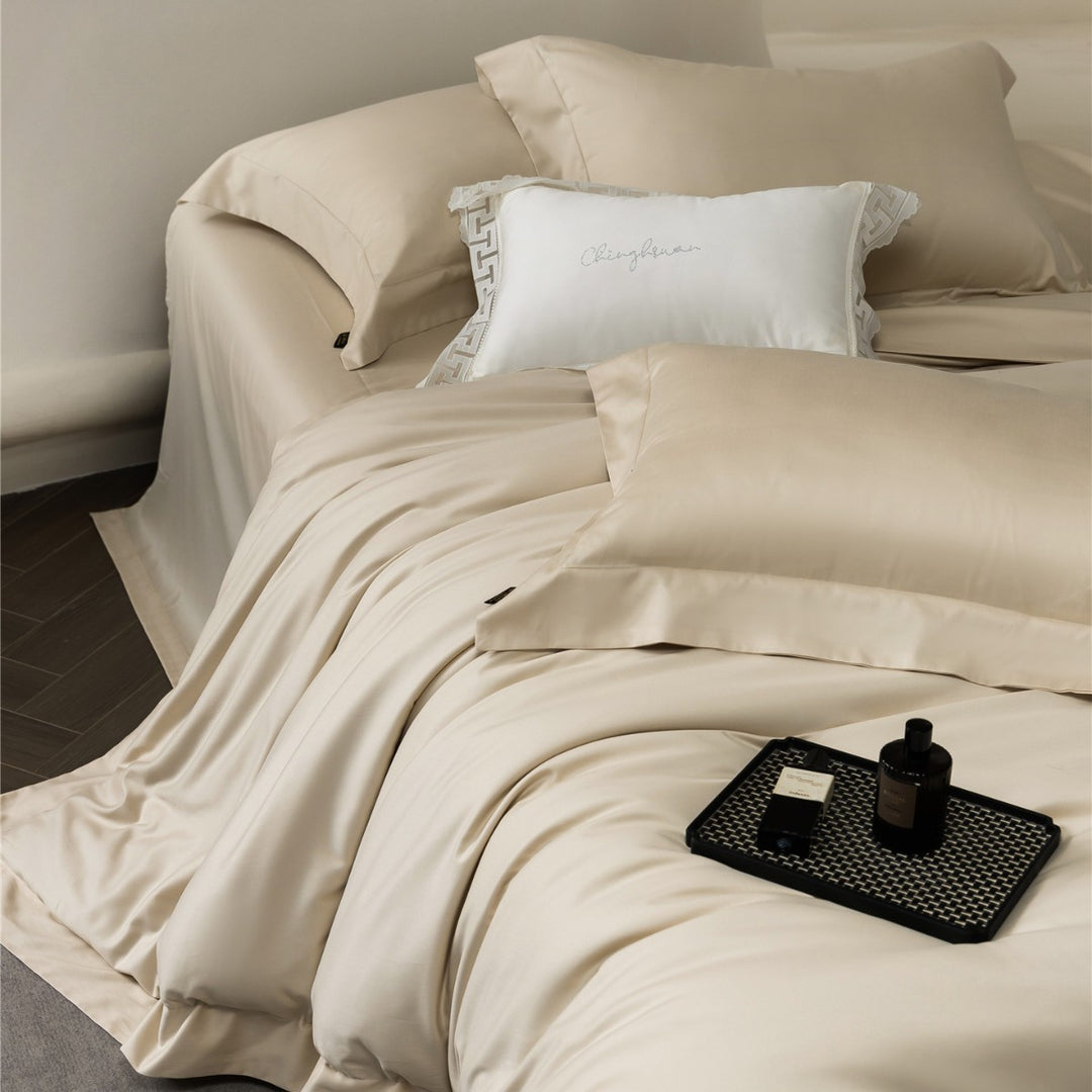 Luxury Satin Duvet Cover and Pillowcase Bedding Set
