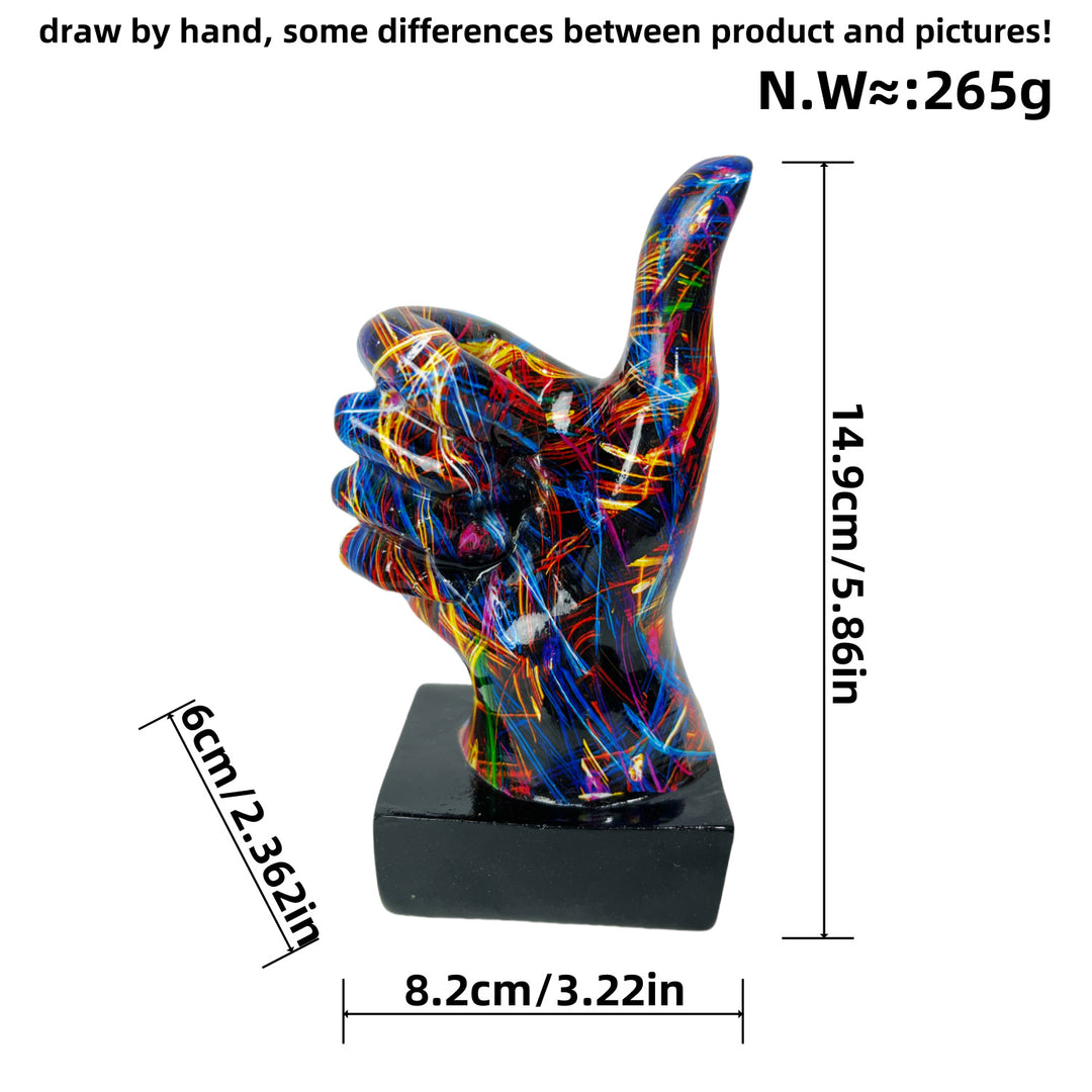 Stylish hand sculptures with colorful design Stornfield