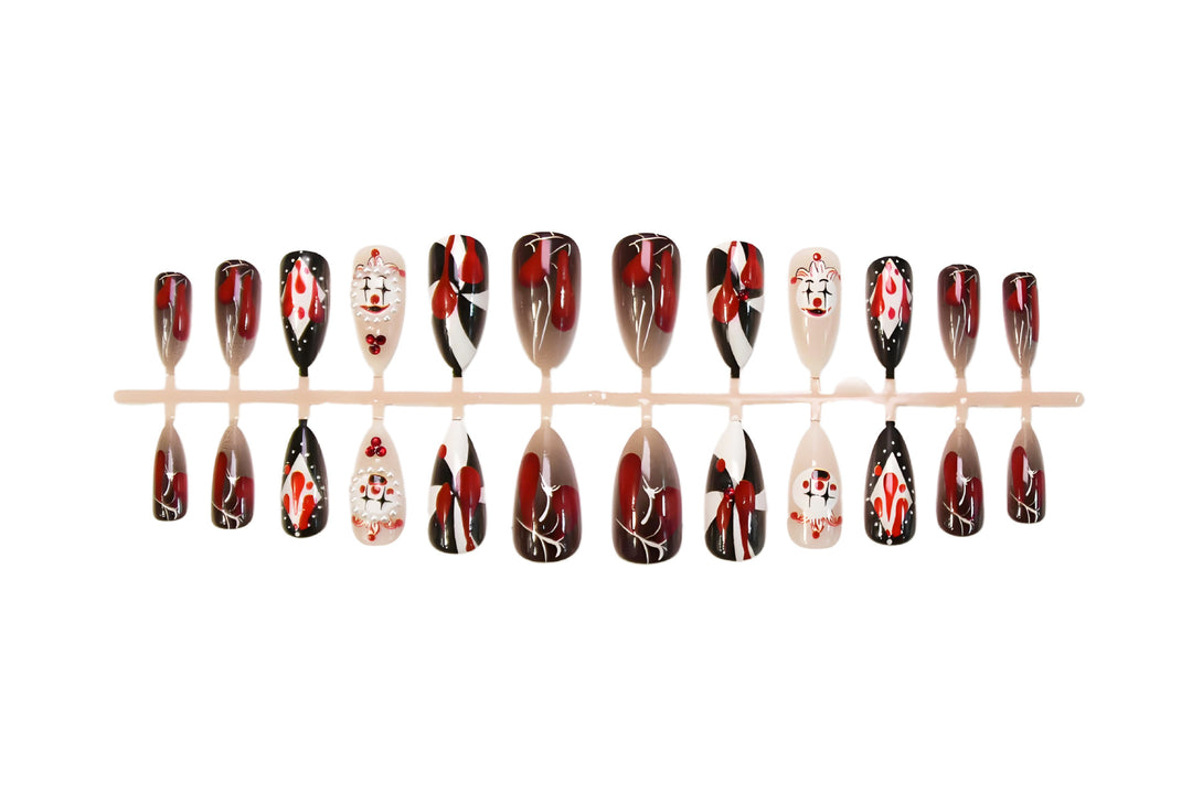 Halloween Artificial Nail Set with bloody motif designs and creative graphics Stornfield