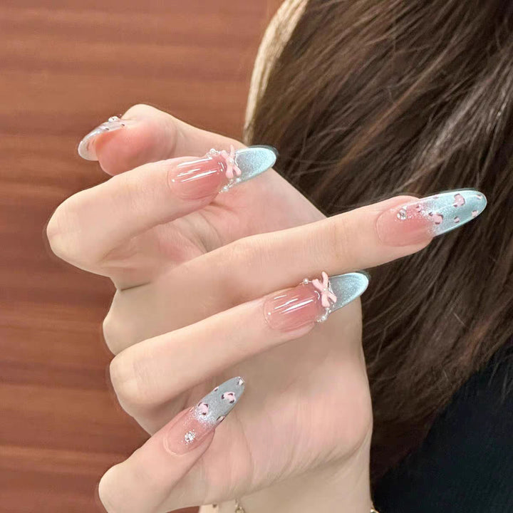 Artistic Floral and Minimalist Press-On Nails Stornfield