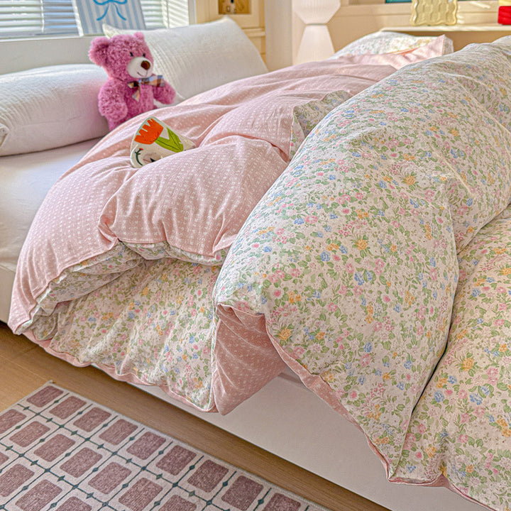 Children's Playful Floral Duvet Cover Set