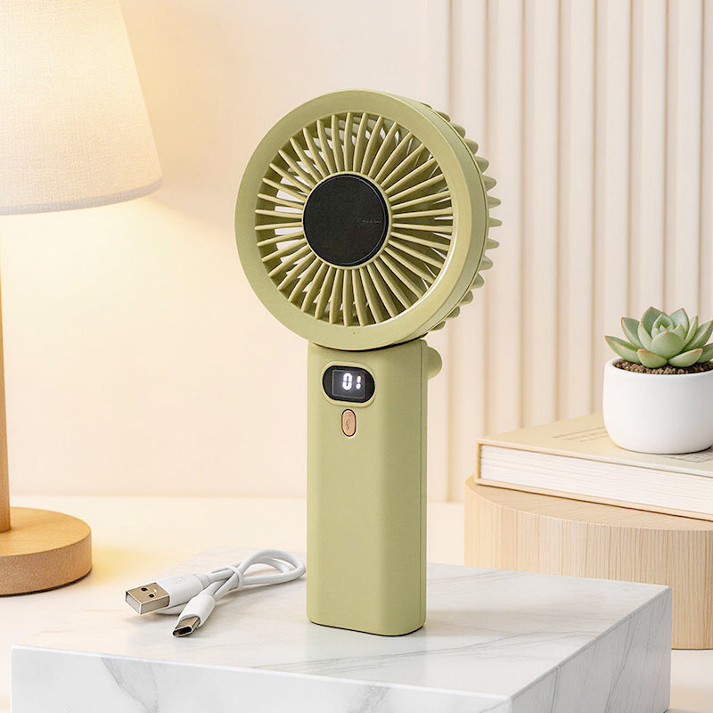 Women Portable Hand Fan with Temperature Regulating Display Stornfield
