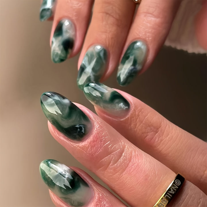 Floral Art Acrylic Nail Set Stornfield