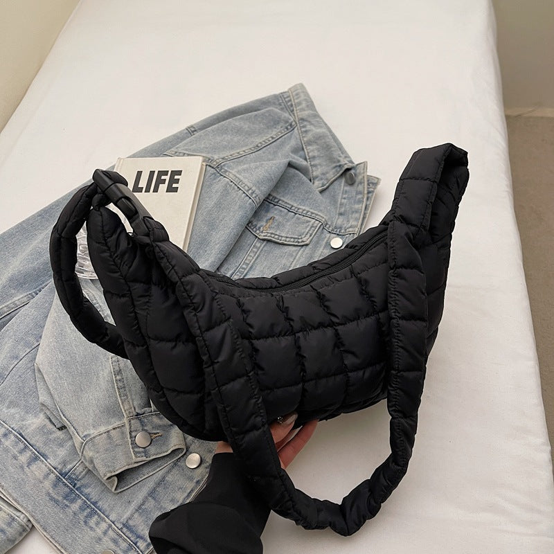Padded Quilted Shoulder Bag