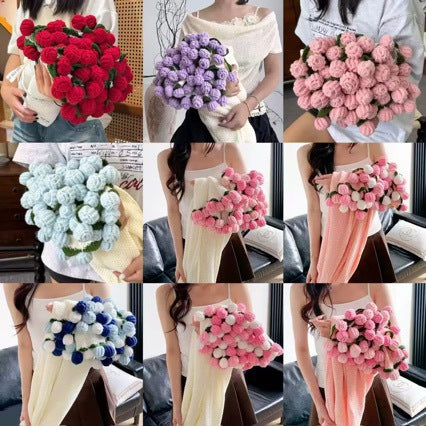 Floral Knit Bag