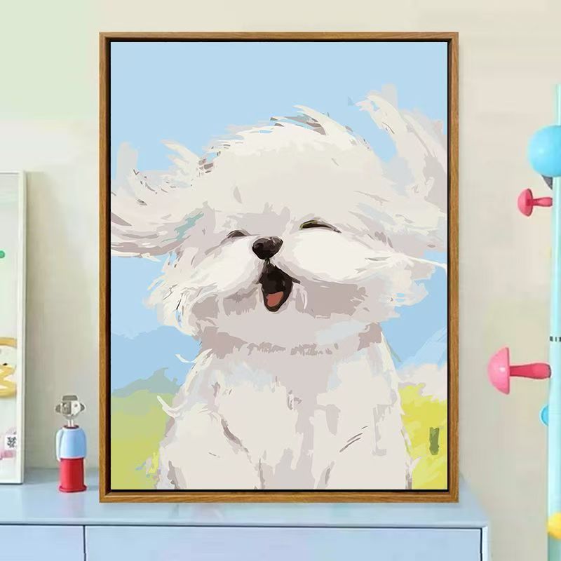 Cute Dog-Themed Decorative Canvas Art Stornfield