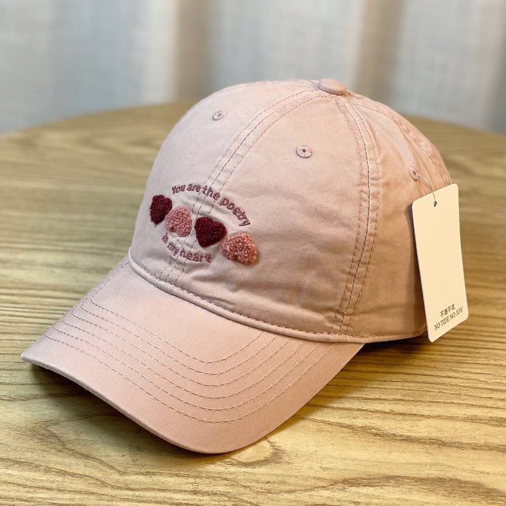 Women's Embroidered Heart Motif Baseball Cap Stornfield