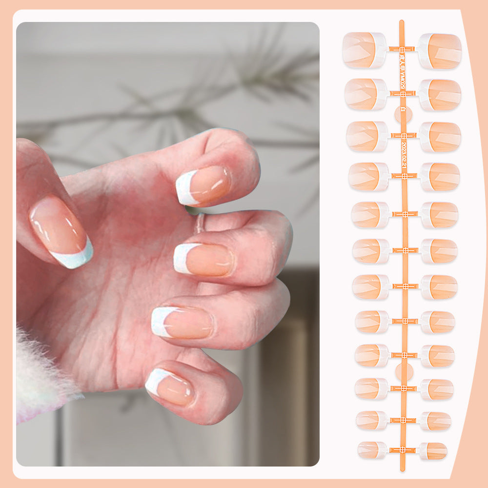 Elegant French Tip Press-On Nails Stornfield 1787228561