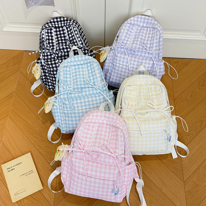 Playful Bunny-Ear Patterned Backpack Stornfield