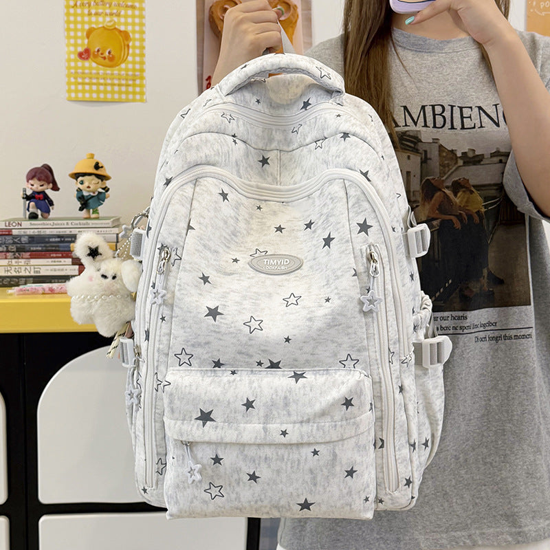 Fun-Themed Star Print Backpack Stornfield