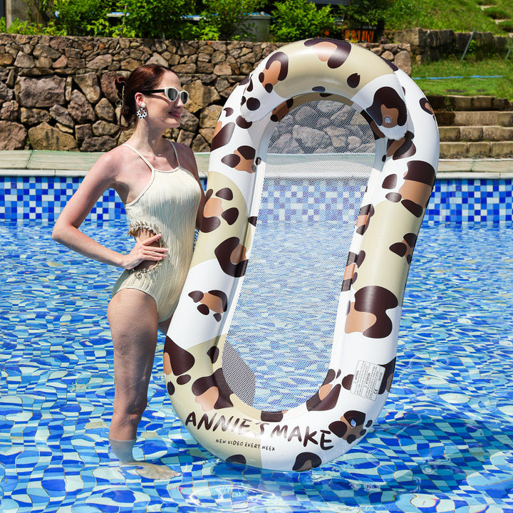 Women's Inflatable Luxury Swimming Island with Sun Protection Stornfield