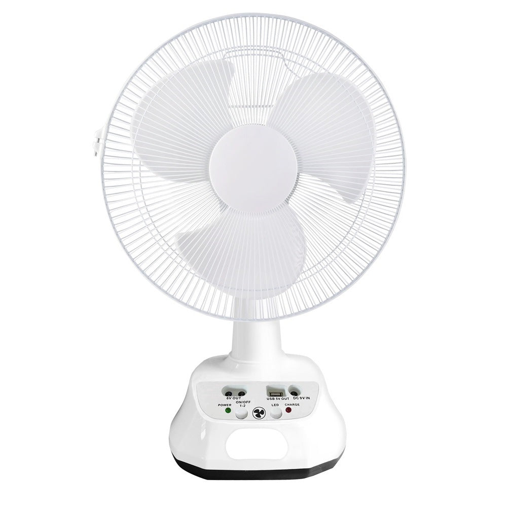 Unisex nan leiser USB table fan with multi-blade design, oscillating tilt function and timer Stornfield