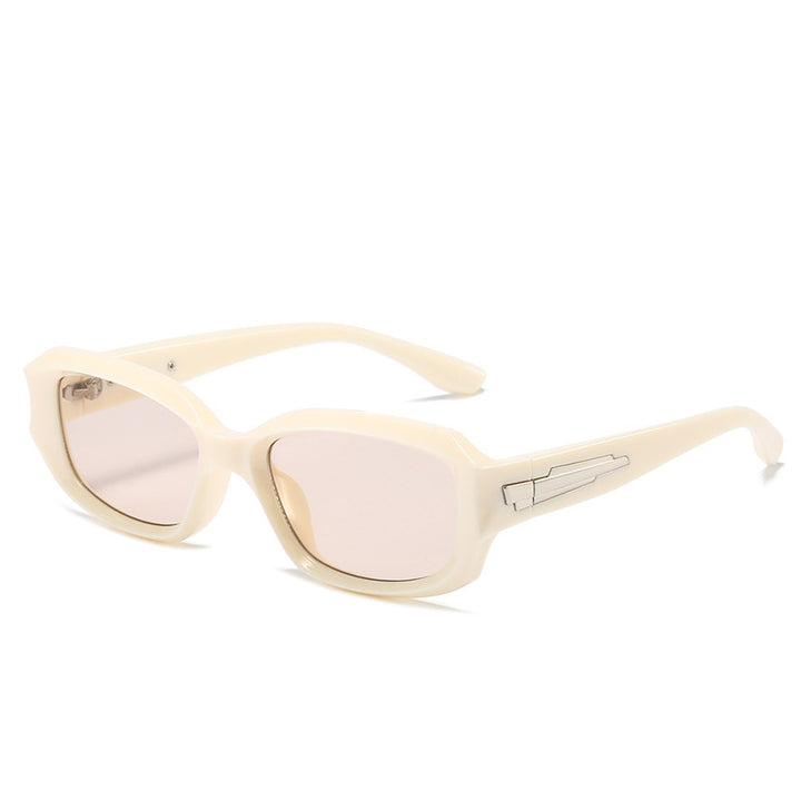 Retro-Inspired Angular Sunglasses with Unique Decorative Details Stornfield